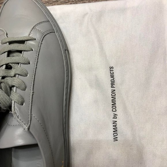 Woman by Common Projects Grey Achilles Sneaker - Picture 2 of 3